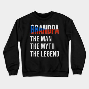 Grand Father Czech Grandpa The Man The Myth The Legend - Gift for Czech Dad With Roots From  Czech Republic Crewneck Sweatshirt